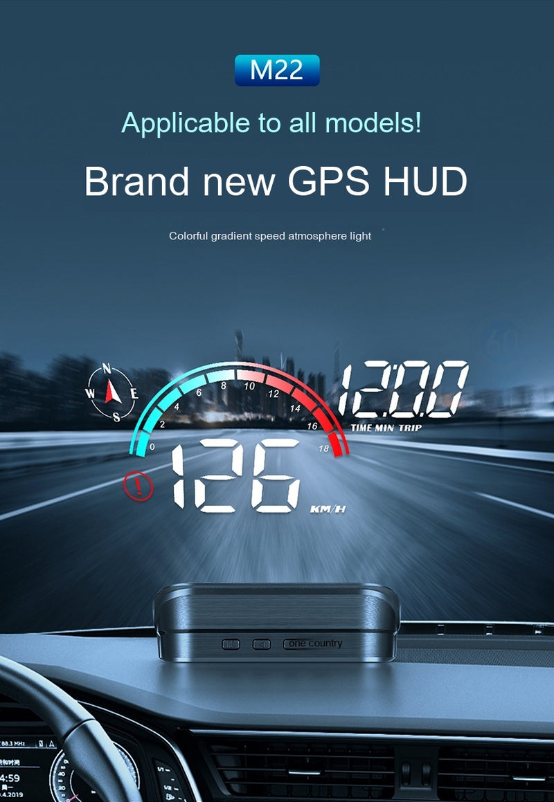 Head-Up Display Car GPS Universal Speed Compass HD Projector E-Dog Version